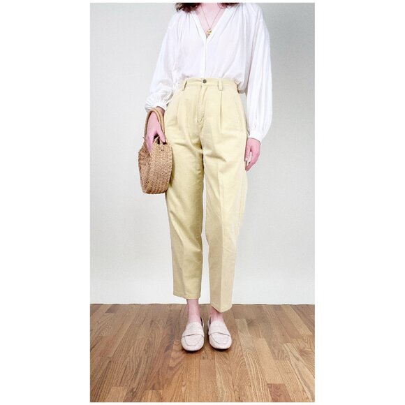 Vintage High Rise Waisted Denim Jean Pants Straight Leg Coastal Old Money Luxury - Picture 9 of 9